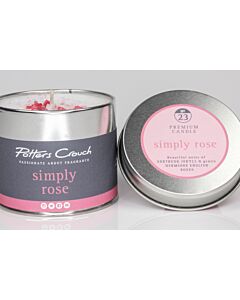 Potters Crouch Candle Tin Simply Rose